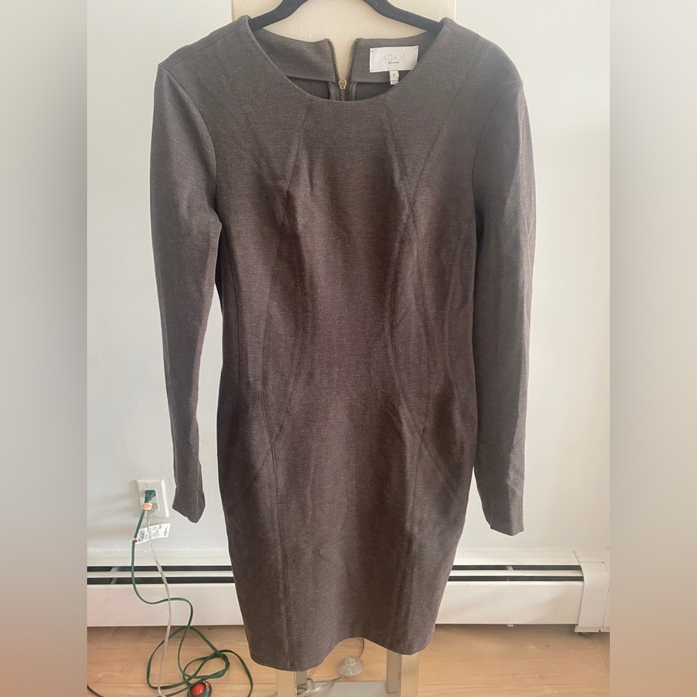 Adam Lippes Brown Midi Dress